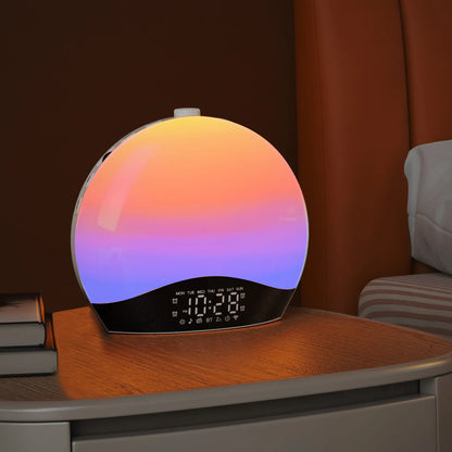 Smart Alarm Clock Wake Up Light Alarm Clock With Sunrise/Sunset Simulation Alarms FM Radio Snooze LED Atmosphere Night Light