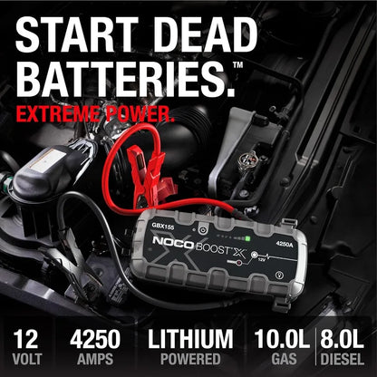 NOCO Portable Lithium Jump Starter Booster Pack (Best for COMMERCIAL Vehicles up to 10.0L Gas 8.0L diesel)