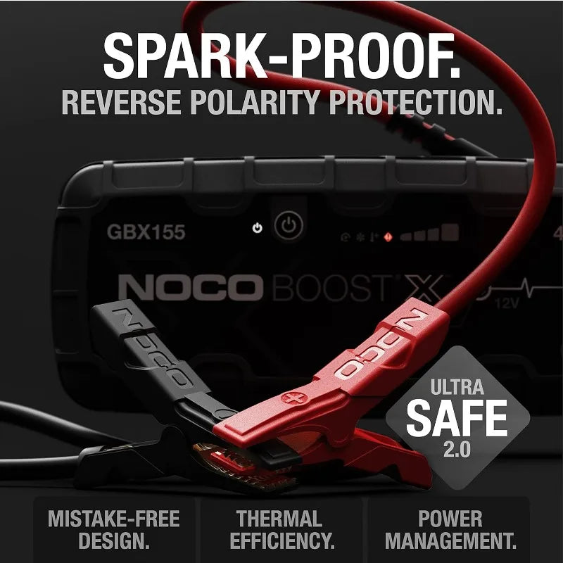 NOCO Portable Lithium Jump Starter Booster Pack (Best for COMMERCIAL Vehicles up to 10.0L Gas 8.0L diesel)